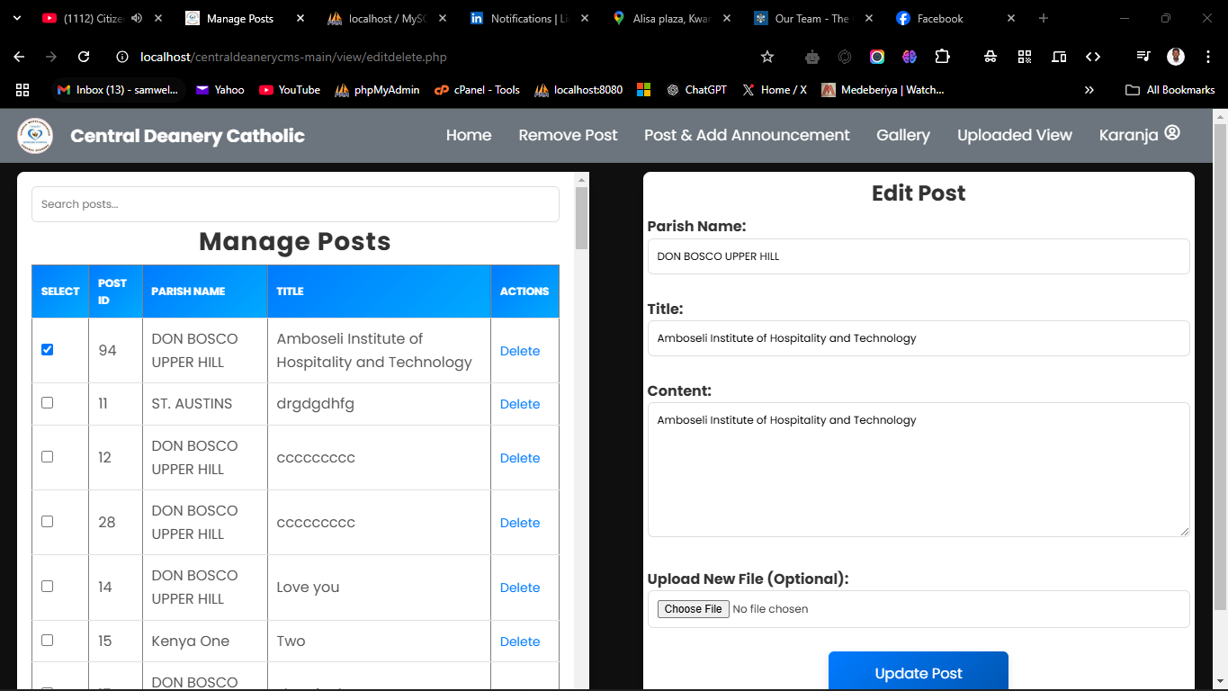 Screenshot of Project 4