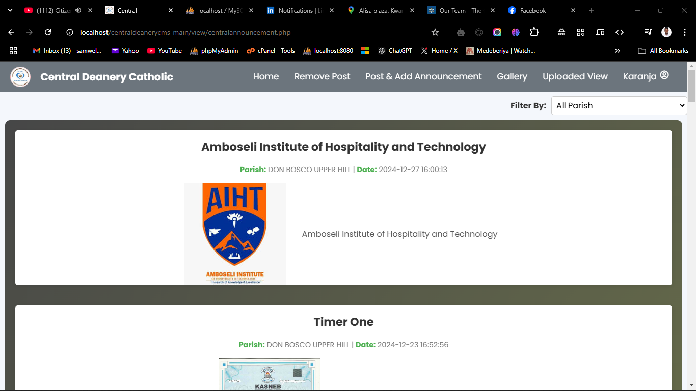 Screenshot of Project 4