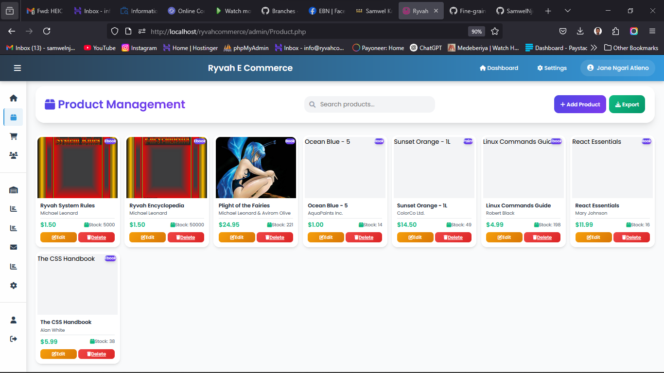 Screenshot of Project 1